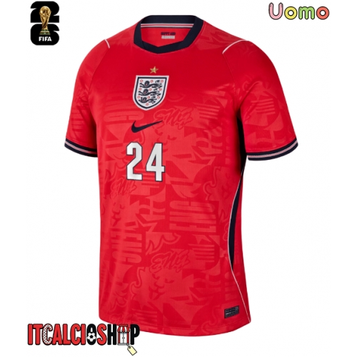 Inghilterra Reece James #24 Seconda Maglia Mondiali 2026 Manica Corta